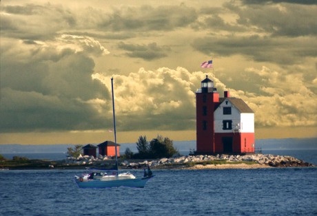 Passing The Harbor Light