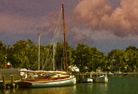 2008-0602-CatBoat-Oxford-NuSky-13X19--VanGoghBristleBrush-EfexPro4-CWR